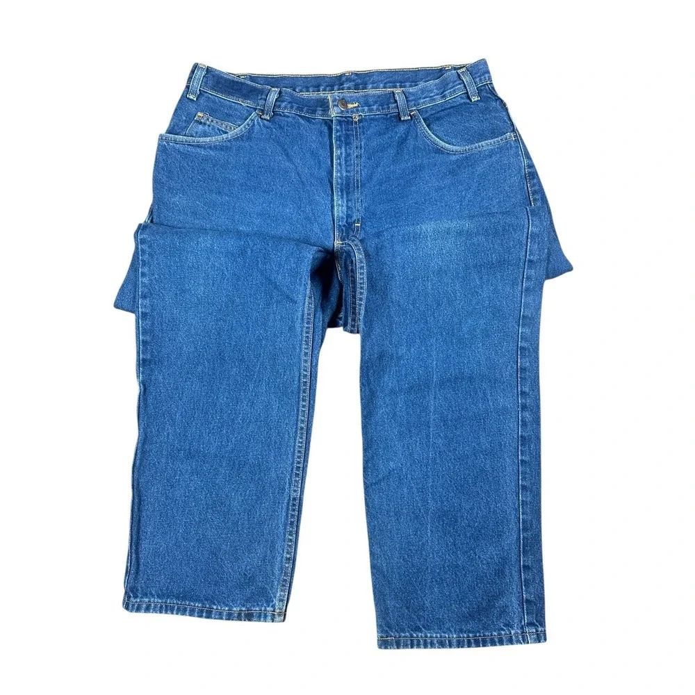 WearGuard Denim Work Jeans Men‎ Sz 36x31 Heavyduty Tag Sz 38x32 Straight Leg